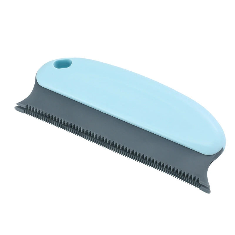 Light Blue Handheld Pet Hair Removal Brush