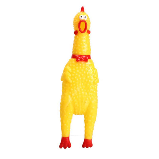 Yellow Chicken Squeaky Dog Toy, Extra Small
